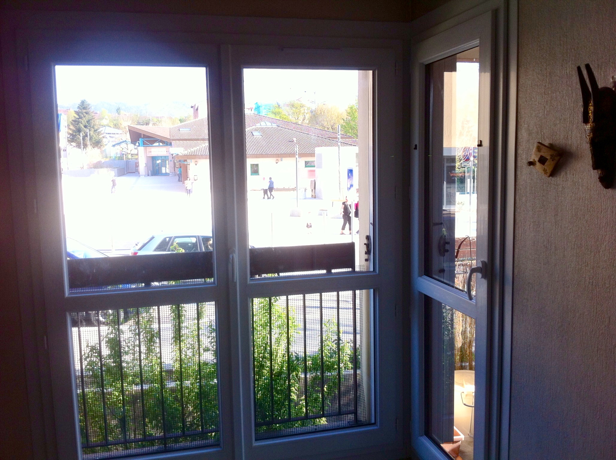 Porte fenêtre pvc plaxé